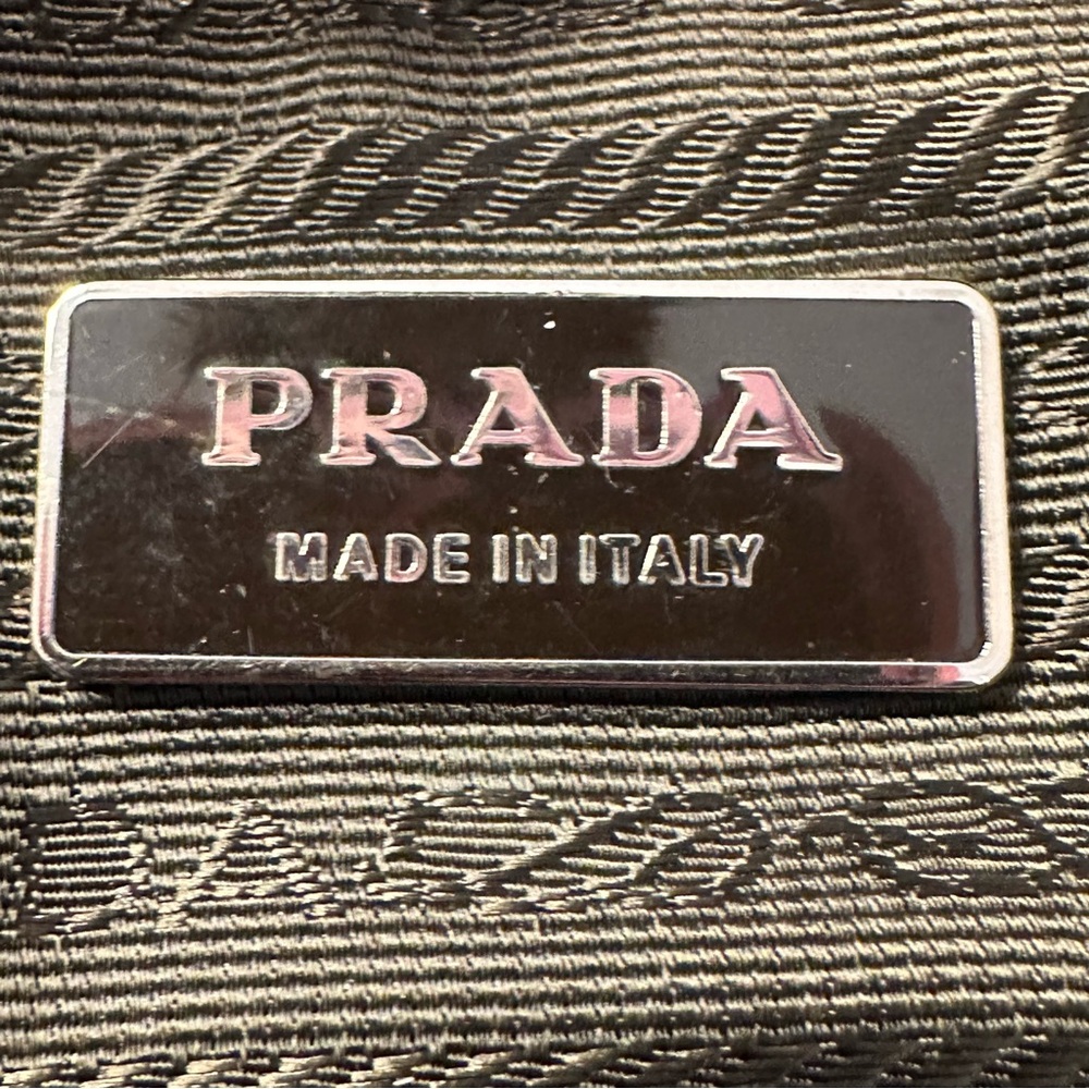 Prada Tessuto Fiori Flower Vintage Khaki Green Nylon/Leather Shoulder Bag - Picture 16 of 16